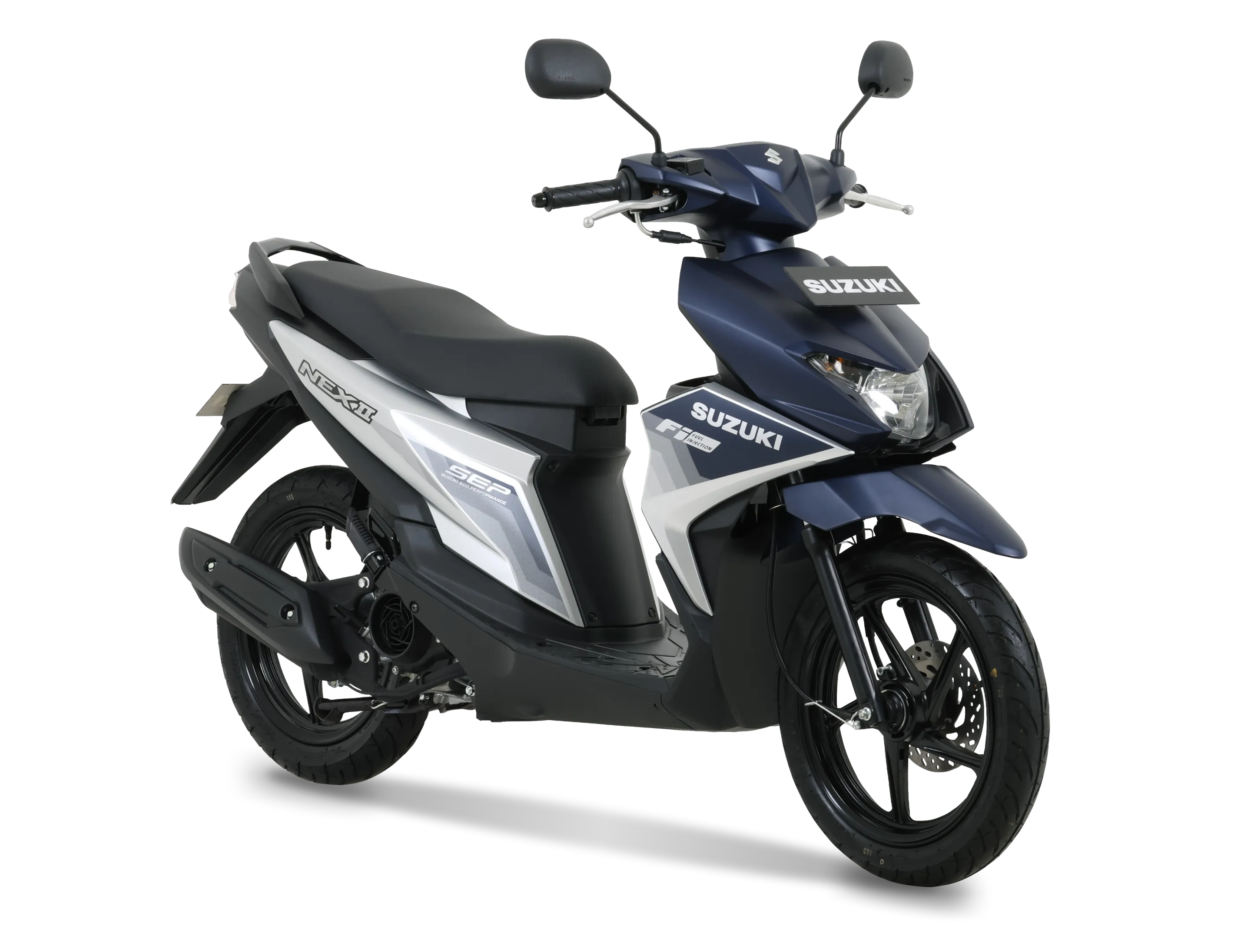 Suzuki Nex II Standard Biru Silver