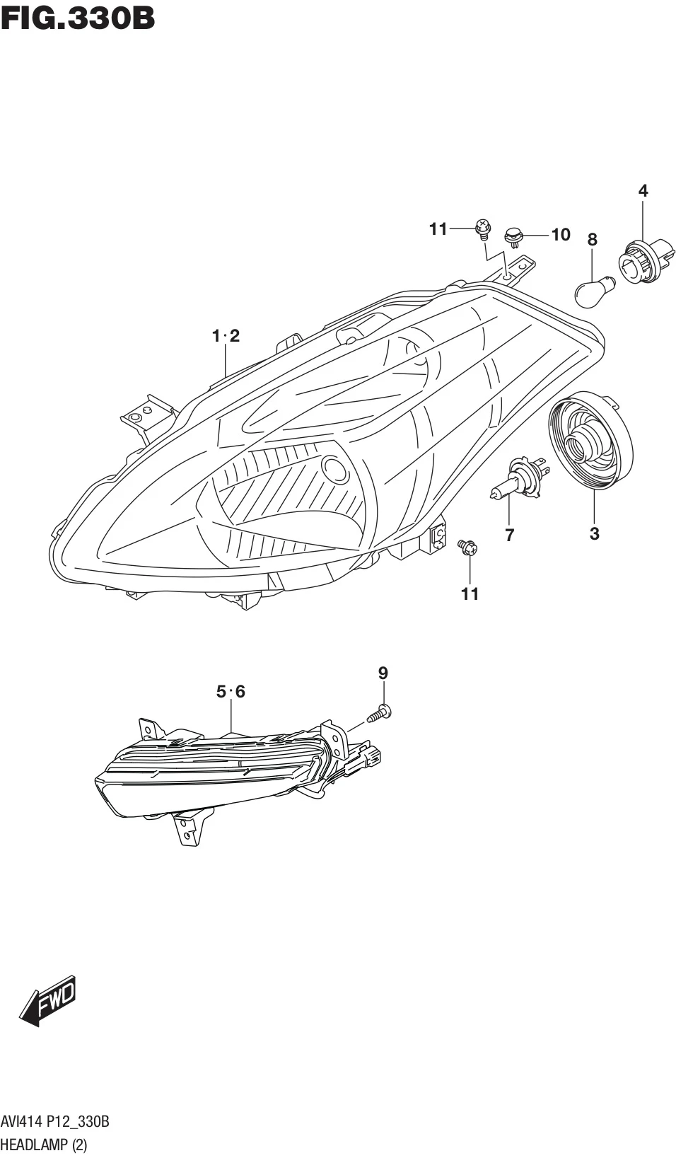 FIG.330B  HEADLAMP