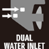 DUAL WATER INLET