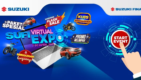 Suzuki Finance Virtual Expo 2021 Tawarkan Beragam Promo Serta Voucher Belanja Hingga Ratusan Juta Rupiah Thumb